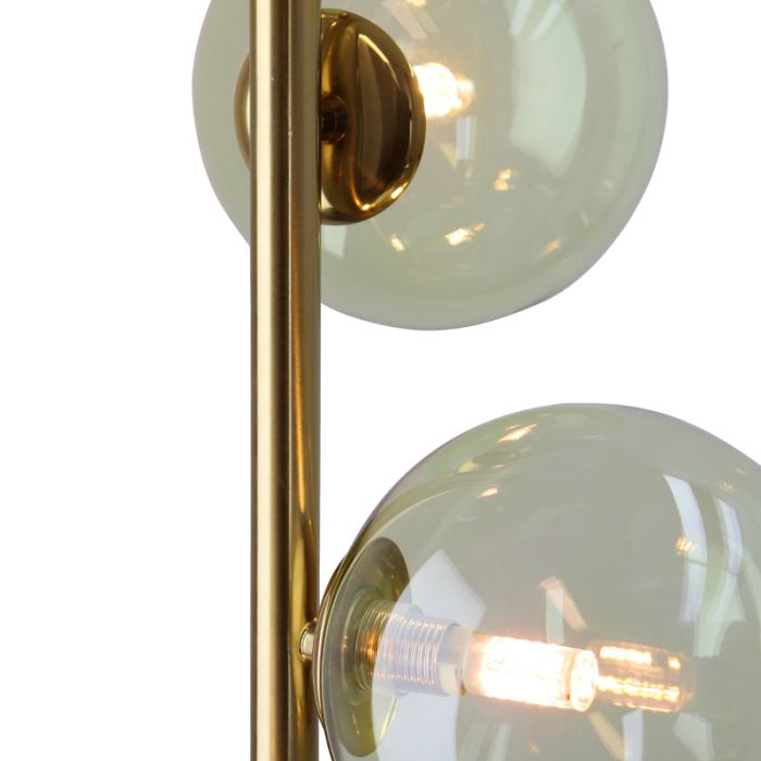 Design gulv lampe grøn, Remo, med brytare