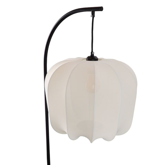 Modern gulv lampe creme, Deborah, med brytare