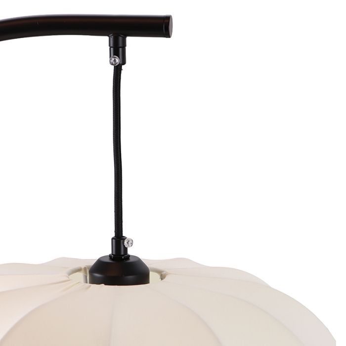 Modern gulv lampe creme, Deborah, med brytare
