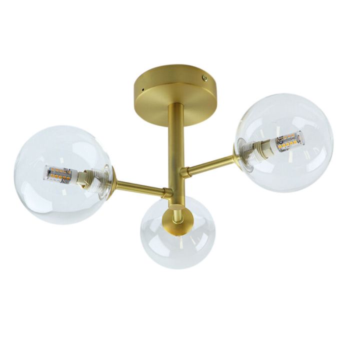 Modern loftlampe badeværelse guld, Amer, IP44