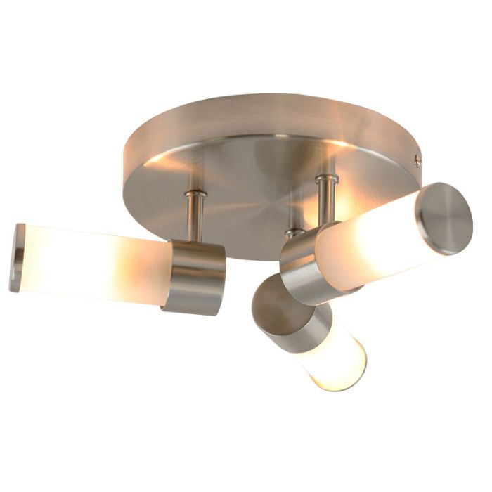 Modern loftlampe badeværelse nikkel, Callum, IP44