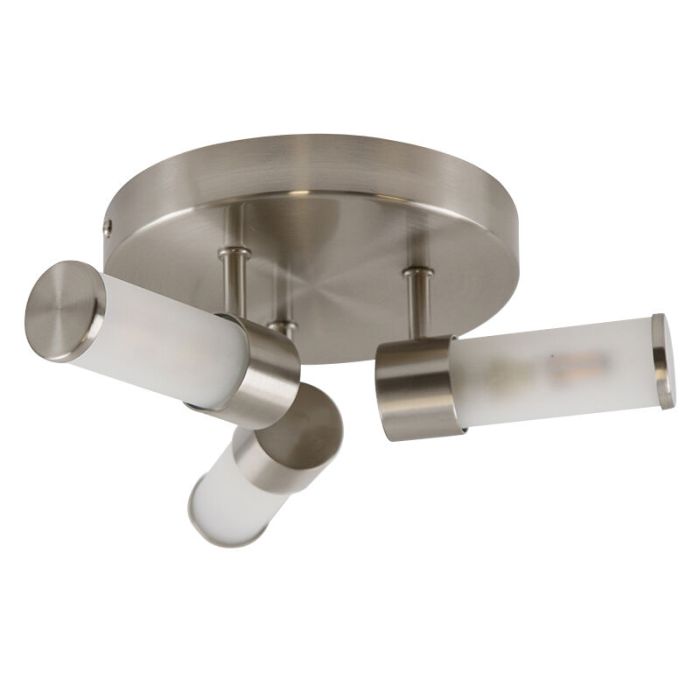 Modern loftlampe badeværelse nikkel, Callum, IP44