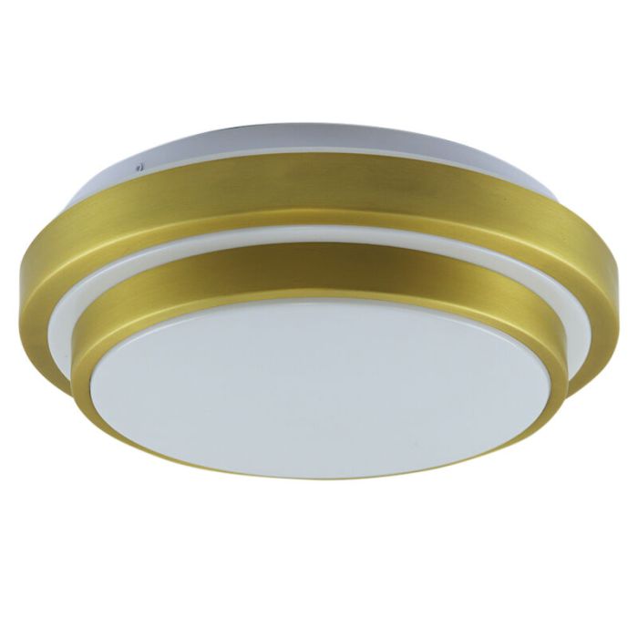 Modern loftlampe badeværelse guld, Jaro, 12W, 3000K LED, IP44
