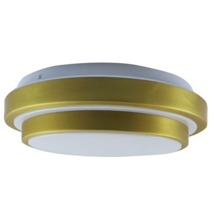 Modern loftlampe badeværelse guld, Jaro, 12W, 3000K LED, IP44