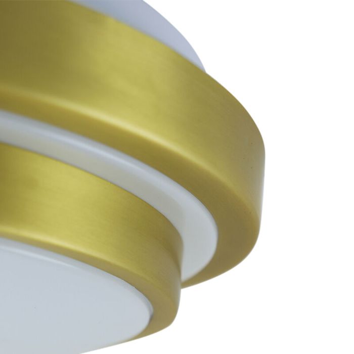 Modern loftlampe badeværelse guld, Jaro, 12W, 3000K LED, IP44