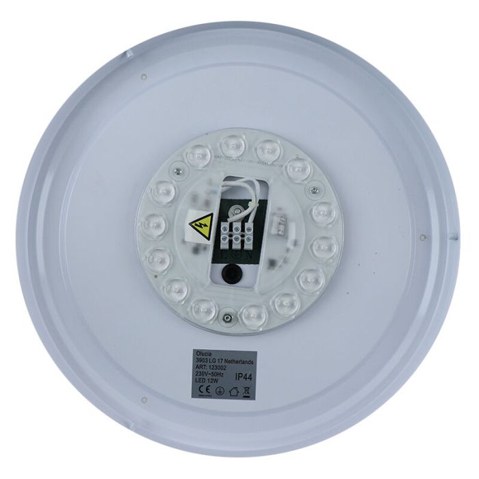 Modern loftlampe badeværelse guld, Jaro, 12W, 3000K LED, IP44