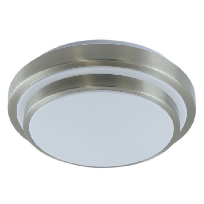Modern loftlampe badeværelse nikkel, Jaro, 12W, 3000K LED, IP44