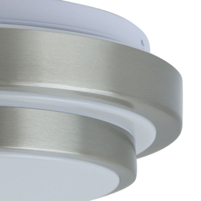 Modern loftlampe badeværelse nikkel, Jaro, 12W, 3000K LED, IP44