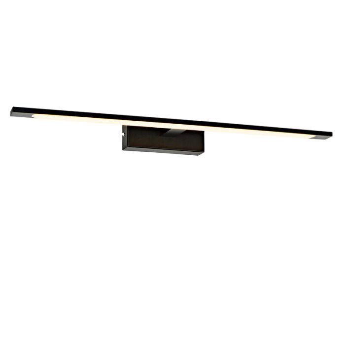 Modern spejllampe sort, Steffy, 8W, 3000K LED, IP44