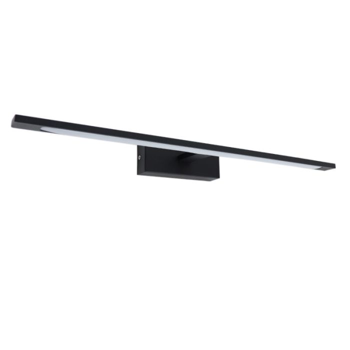 Modern spejllampe sort, Steffy, 8W, 3000K LED, IP44