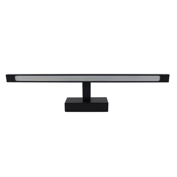 Modern spejllampe sort, Steffy, 8W, 3000K LED, IP44