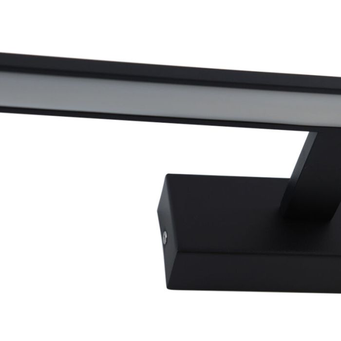 Modern spejllampe sort, Steffy, 8W, 3000K LED, IP44
