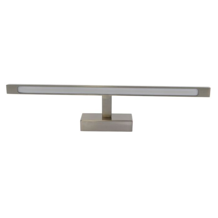 Modern spejllampe nikkel, Steffy, 8W, 3000K LED, IP44