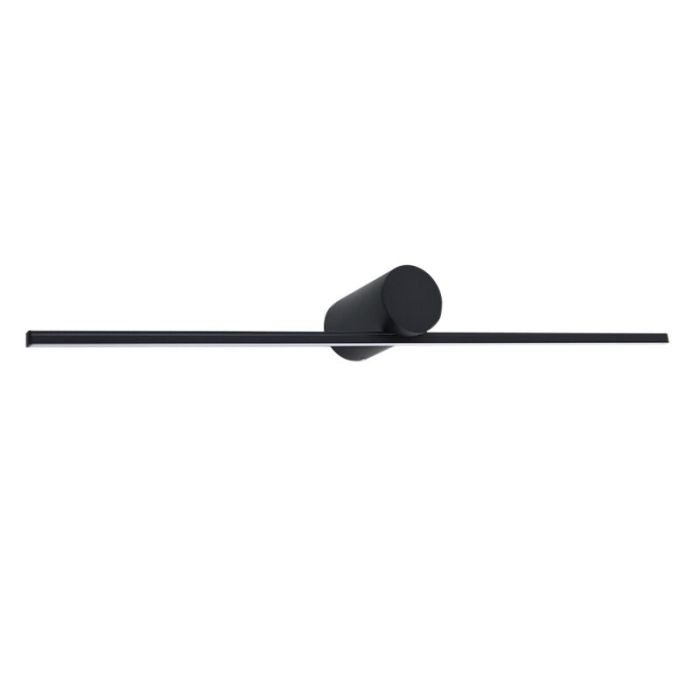 Modern spejllampe sort, Haiko, 8W, 3000K LED, IP44