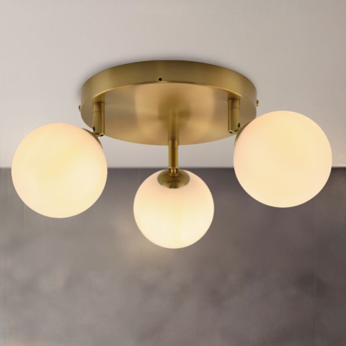 Modern loftlampe badeværelse hvid, Amer, IP44