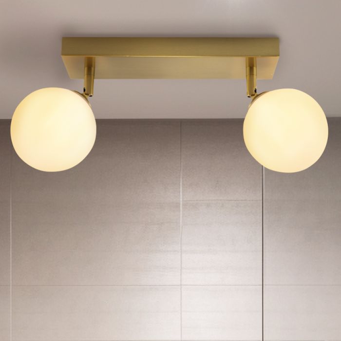 Modern loftlampe badeværelse hvid, Amer, IP44
