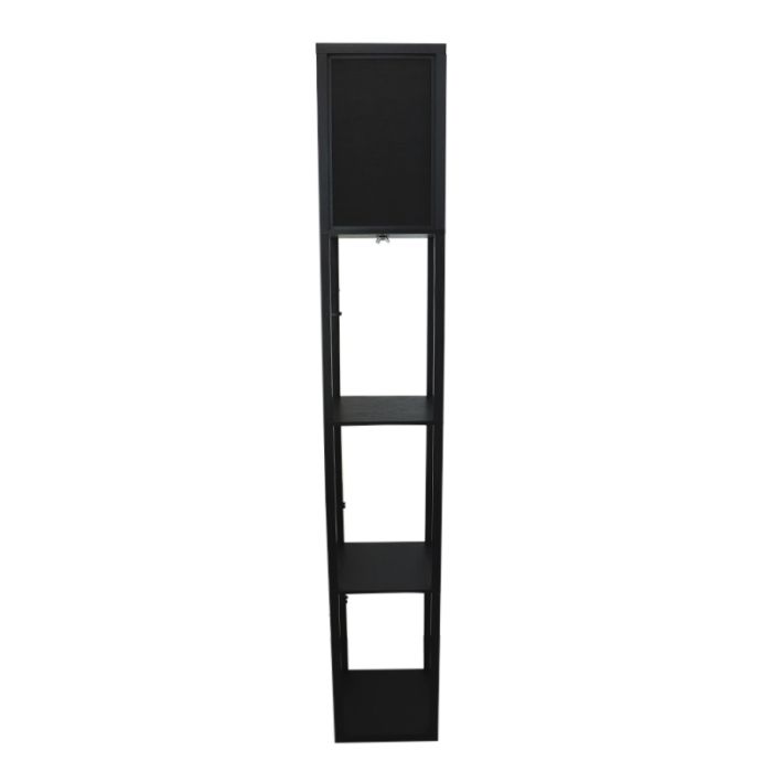 Modern gulv lampe sort, Izabel, med brytare