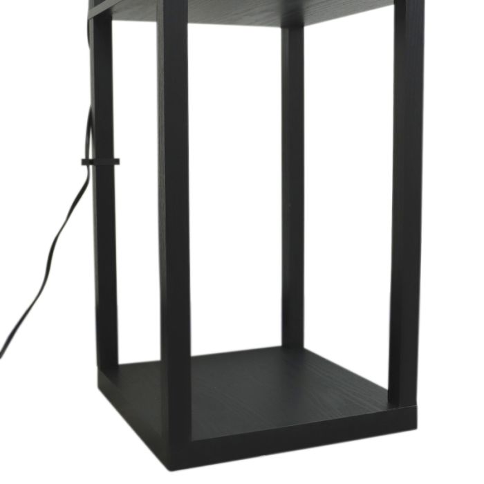 Modern gulv lampe sort, Izabel, med brytare