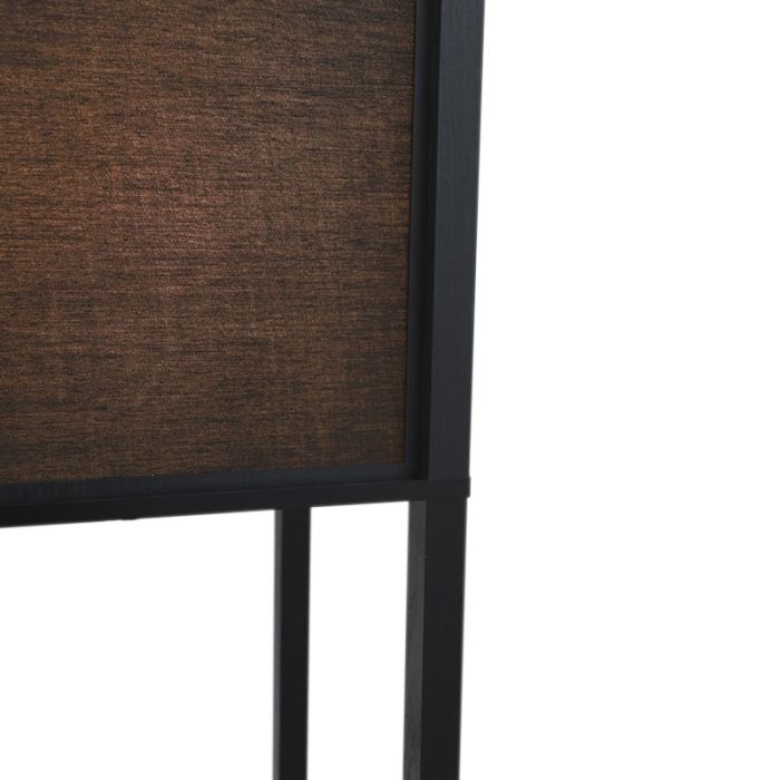 Modern gulv lampe sort, Izabel, med brytare