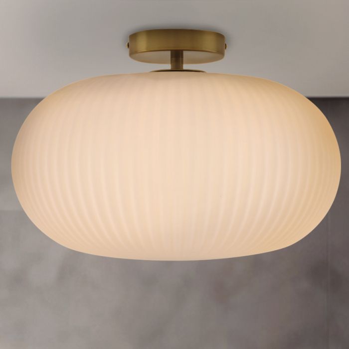 Design loftlampe badeværelse hvid, Elliot, IP44
