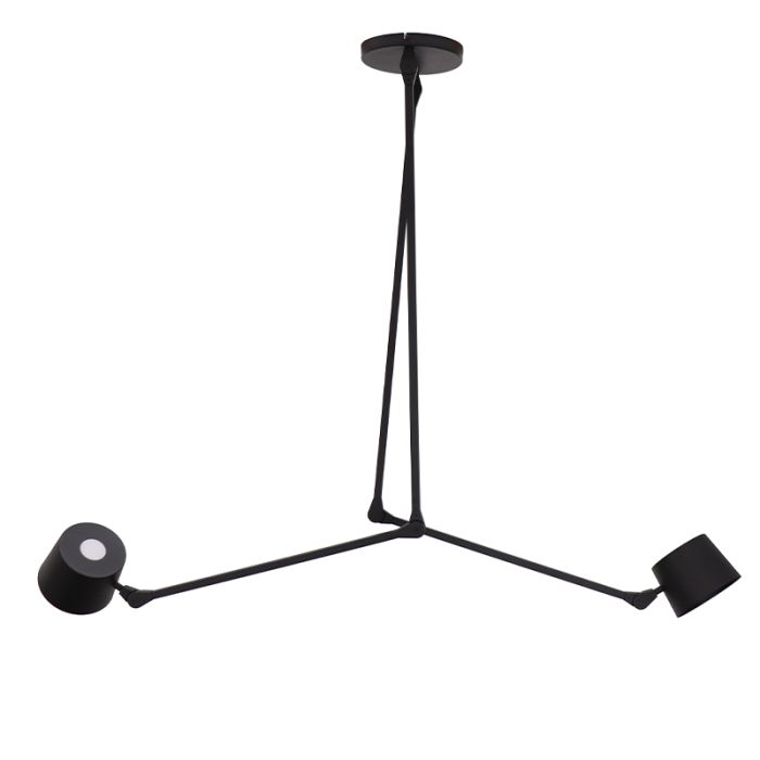 Modern loftlampe sort, Rinke
