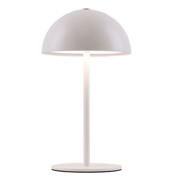 Retro bordlampe hvid, Douwe, 4W, dim to warm LED, med beröringsdimmer