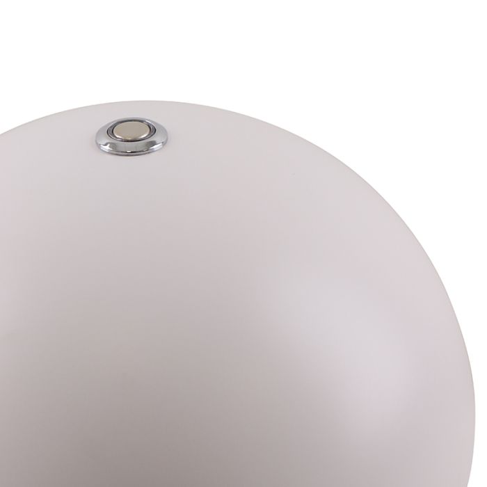 Retro bordlampe hvid, Douwe, 4W, dim to warm LED, med beröringsdimmer