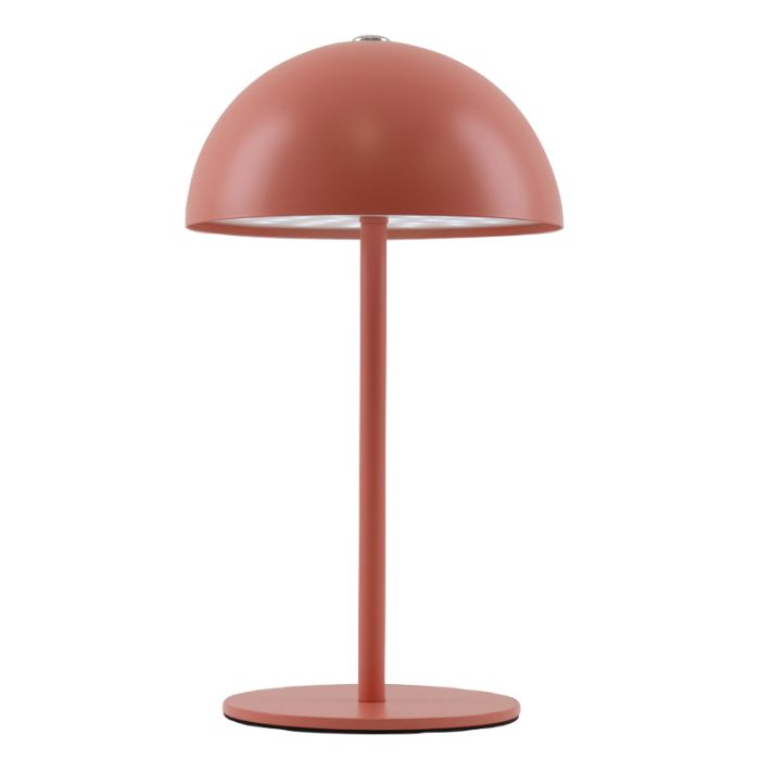 Retro bordlampe terracotta, Douwe, 4W, dim to warm LED, med beröringsdimmer