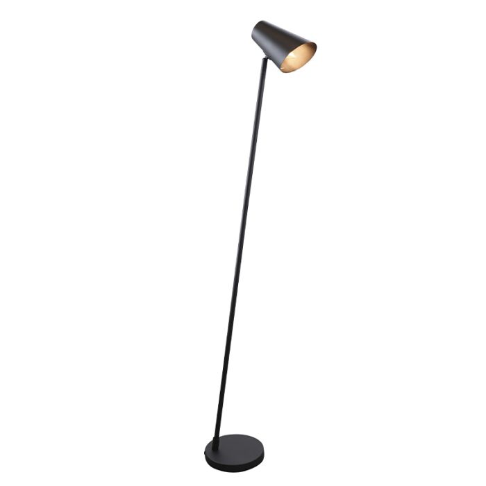 Modern gulv lampe sort, Taro, med brytare