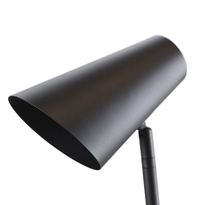 Modern gulv lampe sort, Taro, med brytare