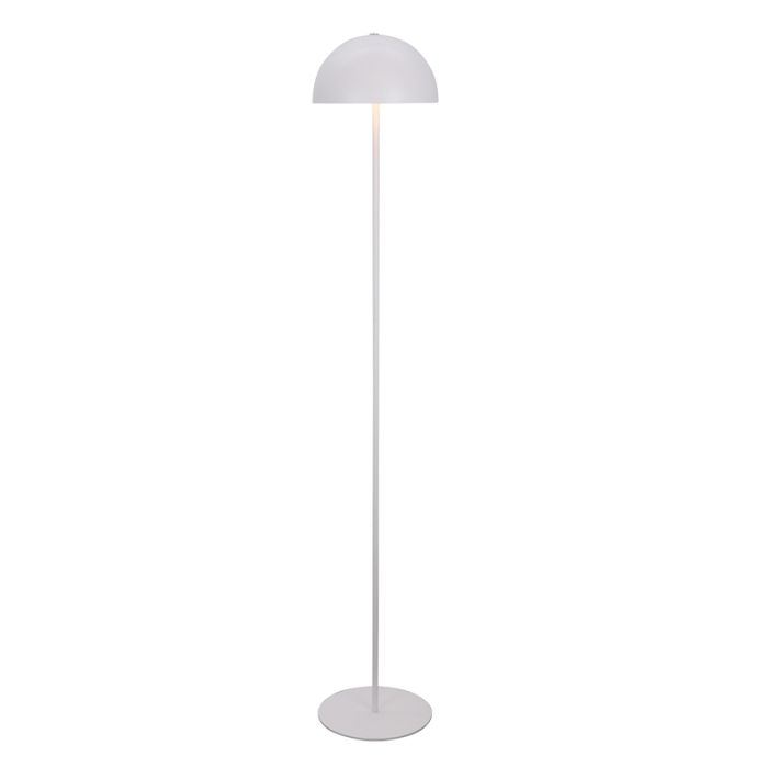 Retro gulv lampe hvid, Douwe, 4W, dim to warm LED, med beröringsdimmer