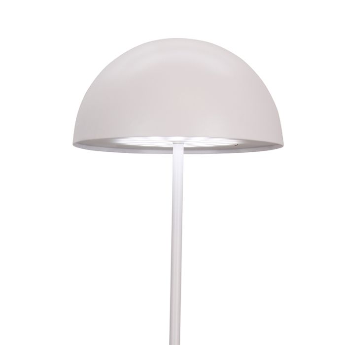 Retro gulv lampe hvid, Douwe, 4W, dim to warm LED, med beröringsdimmer