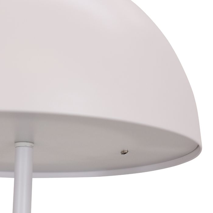Retro gulv lampe hvid, Douwe, 4W, dim to warm LED, med beröringsdimmer