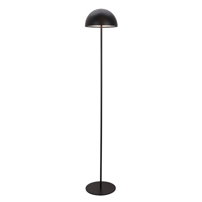 Retro gulv lampe sort, Douwe, 4W, dim to warm LED, med beröringsdimmer