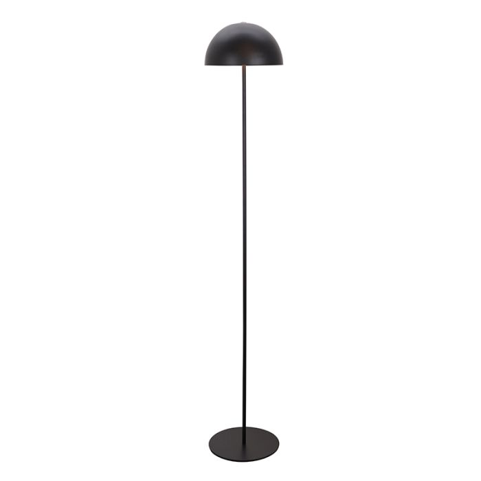 Retro gulv lampe sort, Douwe, 4W, dim to warm LED, med beröringsdimmer