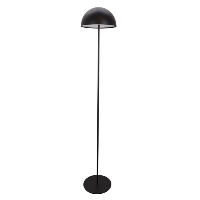 Retro gulv lampe sort, Douwe, 4W, dim to warm LED, med beröringsdimmer