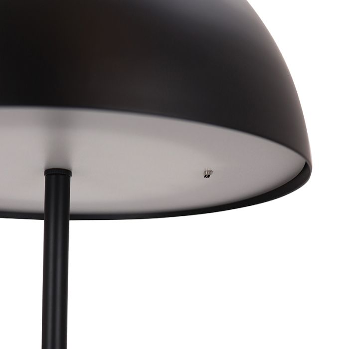 Retro gulv lampe sort, Douwe, 4W, dim to warm LED, med beröringsdimmer