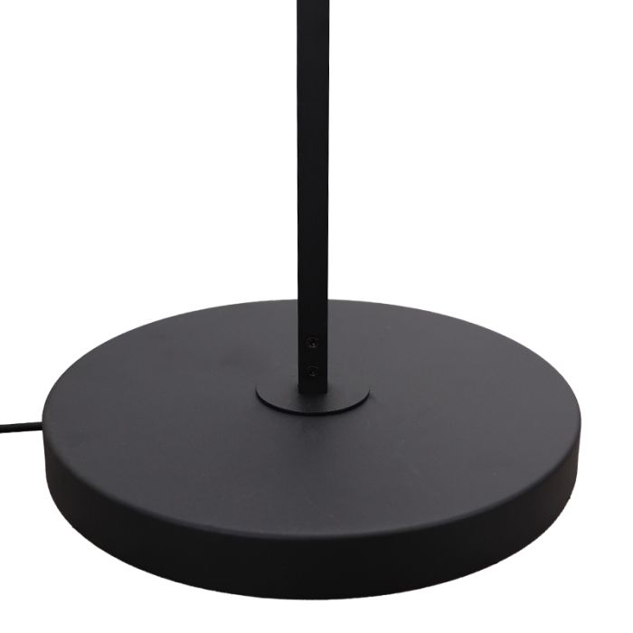 Modern gulv lampe sort, Rinke, med brytare