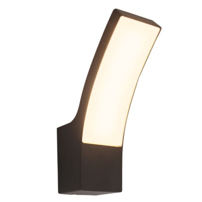 Modern udendørslampe sort, Manel, 12W, 3000K LED, IP44