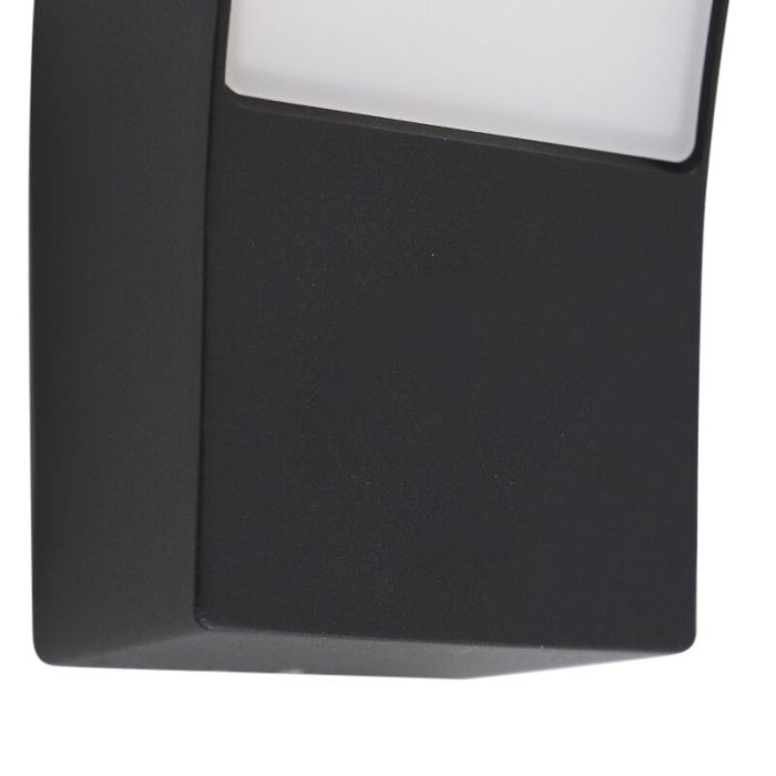 Modern udendørslampe sort, Manel, 12W, 3000K LED, IP44