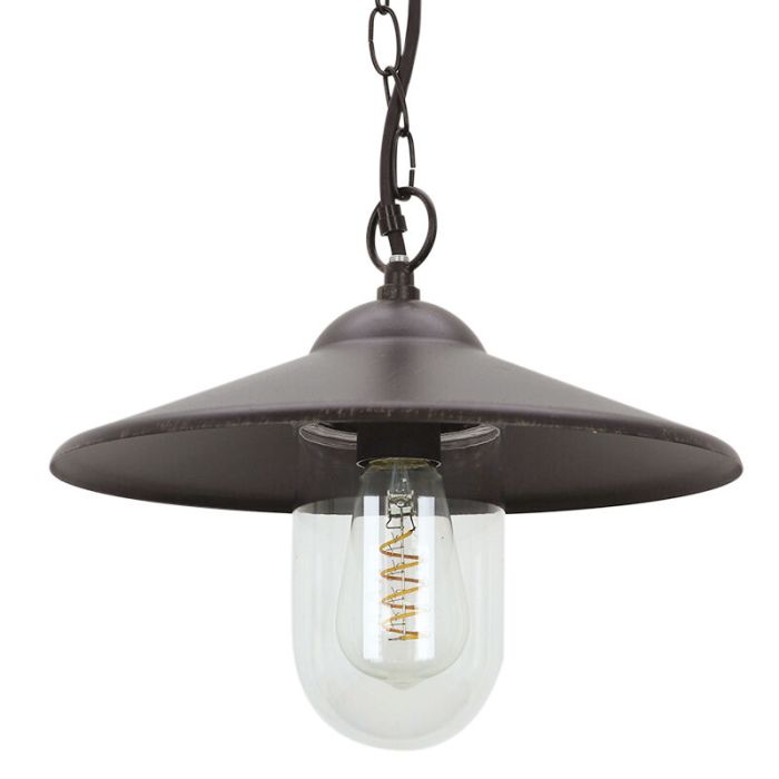 Klassisk udendørslampe rustfarvet, Maxx, IP44