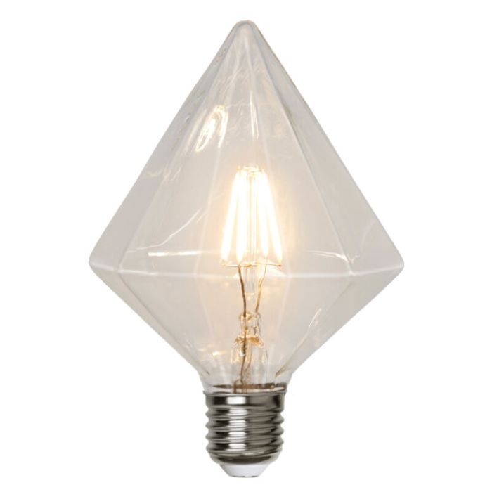 E27 diamant LED pære Finley, 3,2 Watt, 2700K (Ekstra varm hvid)
