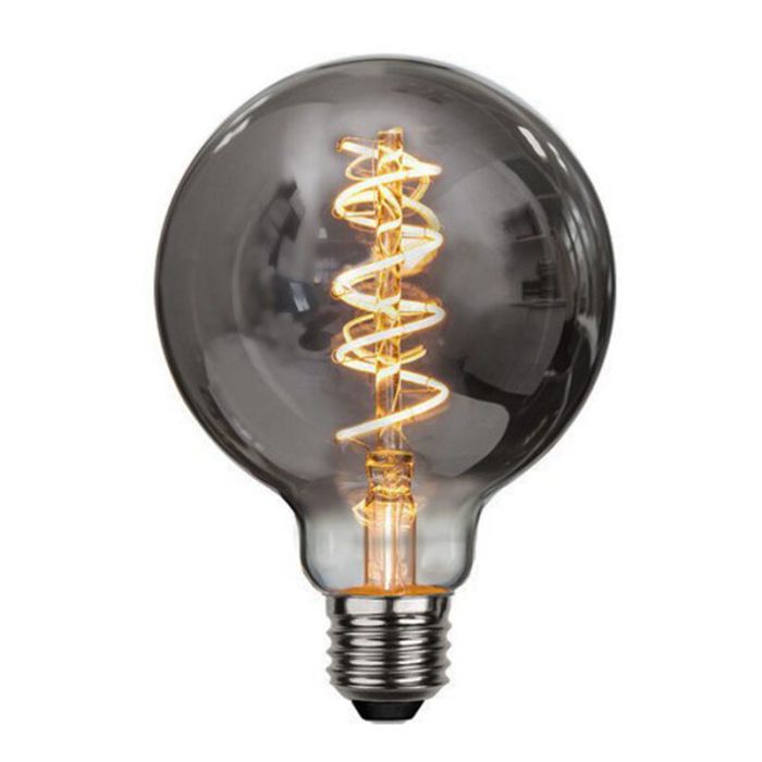 Røgglas E27 LED pære Reda, G95, 4w, 2200K (ekstra atmosfærisk hvid)