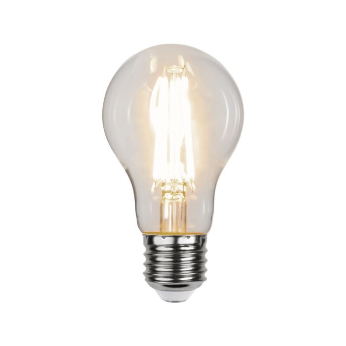 3-trins dæmpbar filament E27 A60, 6,5w varm hvid (3000k)