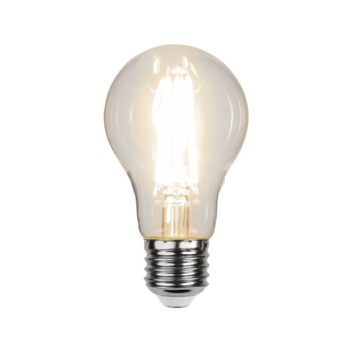 3-trins dæmpbar filament E27 A60, 6,5w varm hvid (3000k)