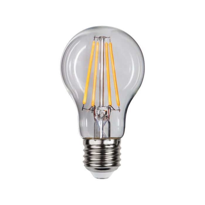 3-trins dæmpbar filament E27 A60, 6,5w varm hvid (3000k)
