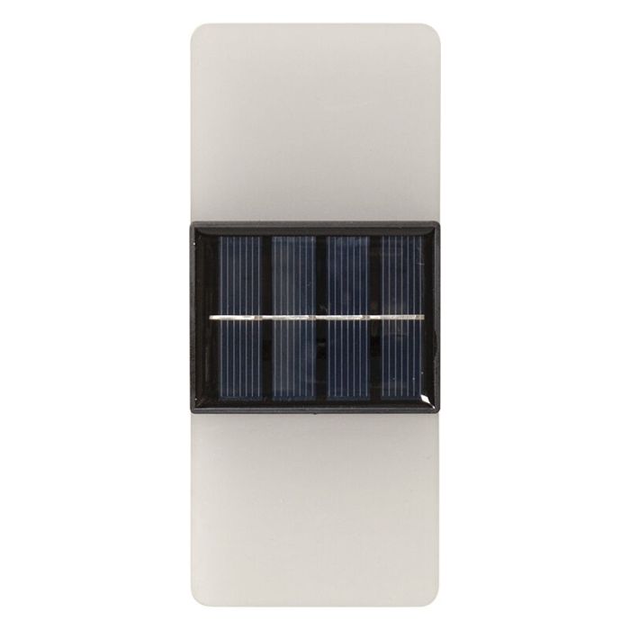 Plast udendørs væglampe solcelle hvid, Amier, 0,3W, 3000K LED, IP44
