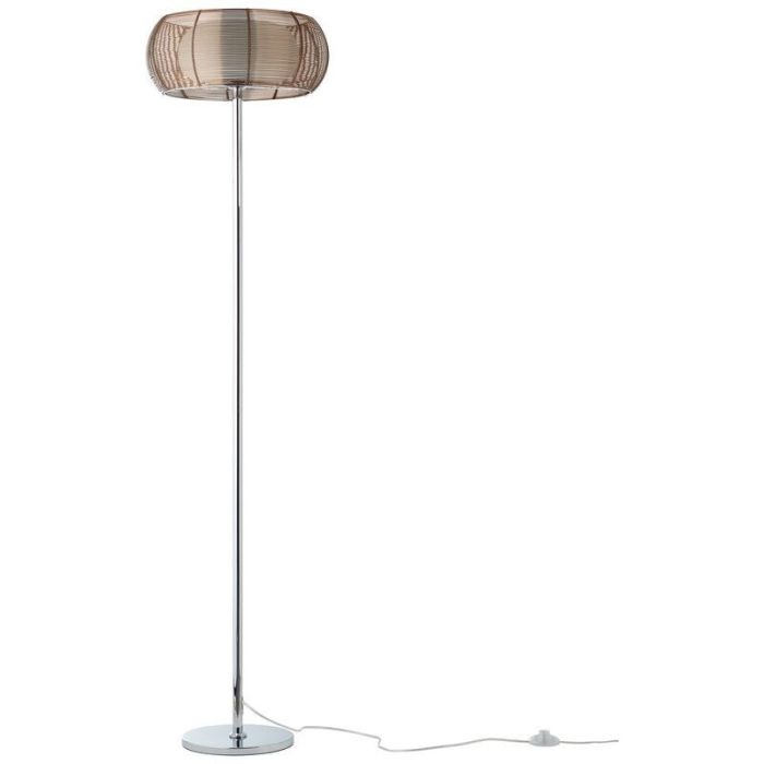 Modern gulv lampe bronze, Amela, med brytare