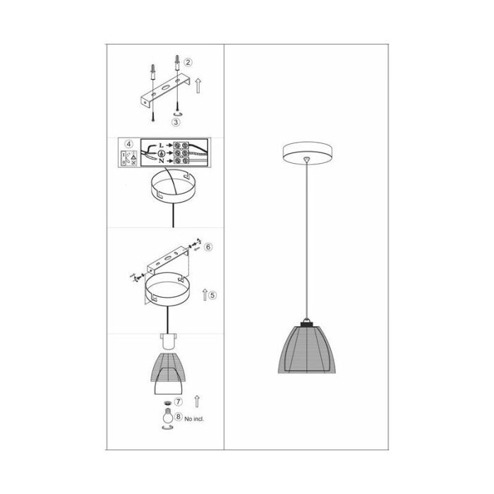 Modern pendler lampe bronze, Amela