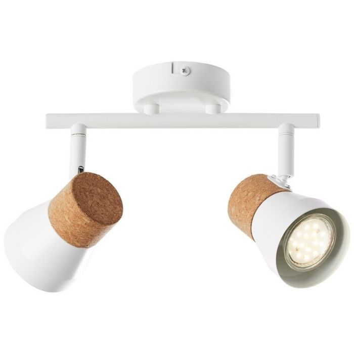 Kork loftlampe hvid, Charlotte